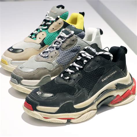 balenciaga triple s inspired sneakers